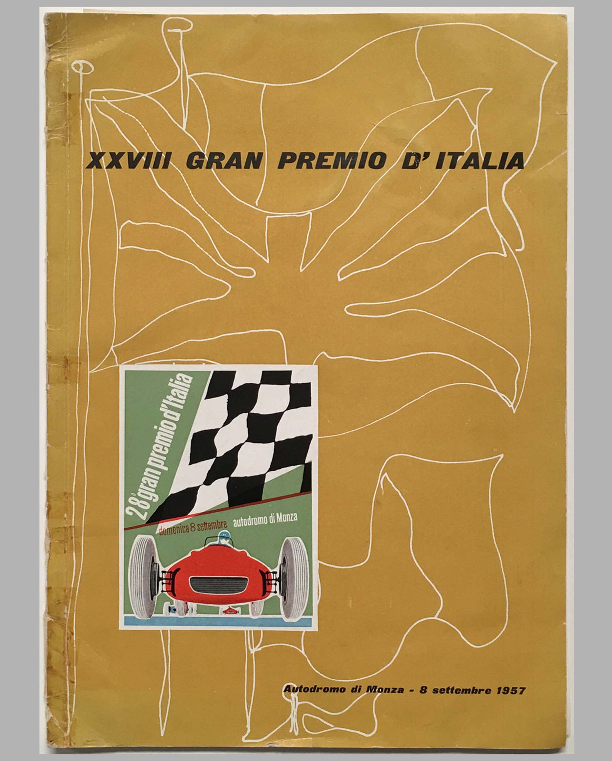 28th Grand Prix of Italy 1957 race program in Monza