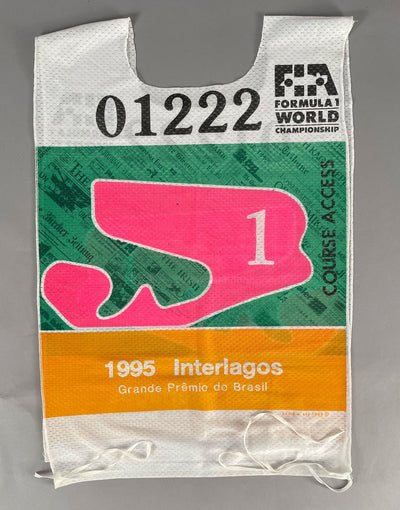 1995 Grande Premio do Brasil FIA gilet/vest, autographed