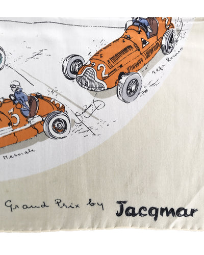"Grand Prix" 1950's period scarf by Jacqmar