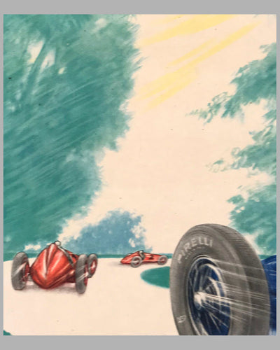 Gran Premio d' Europa, Monza 1949, original poster by Matta 2