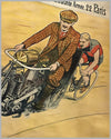 Griffon motorcycles, bicycles large original poster ca. 1910 by Trinquier Trianon 3