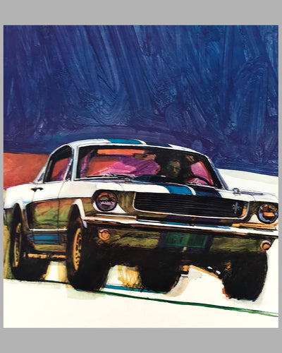 Ford Shelby 350 GT original advertising poster by George Bartell 2