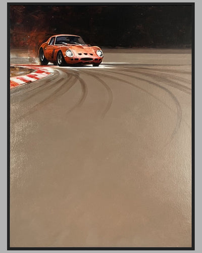 “GTO Turn 2” painting by Bill Neale, 2006