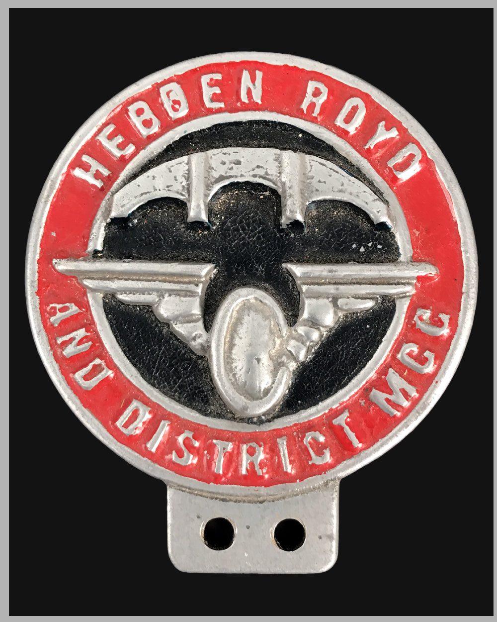 Hebben Royd and District MCC bumper or bar badge