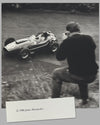 Phil Hill Nurburgring 1958 b&w photograph by Jesse Alexander 3