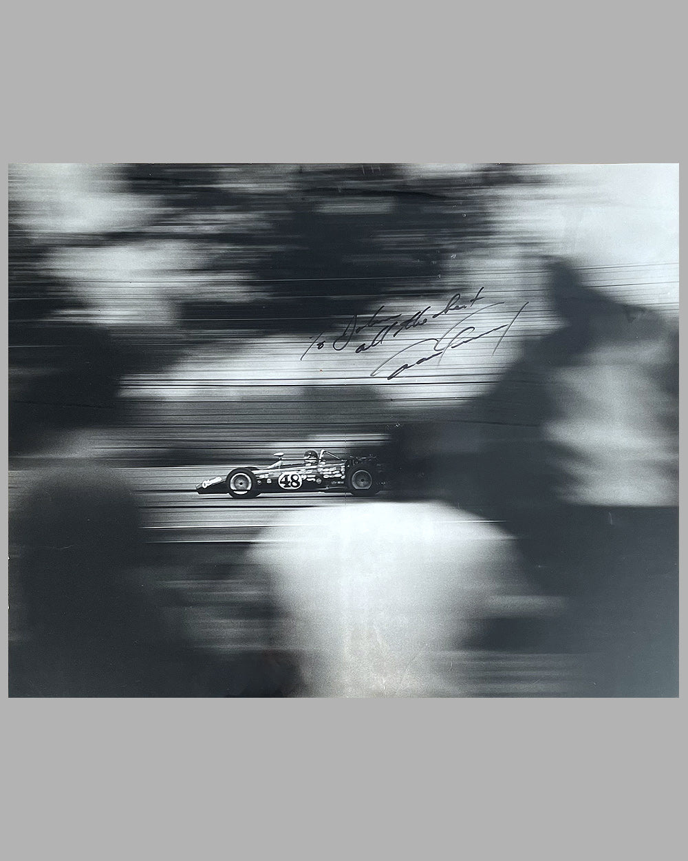 Dan Gurney autographed photograph from the personal collection of John Lamm 2