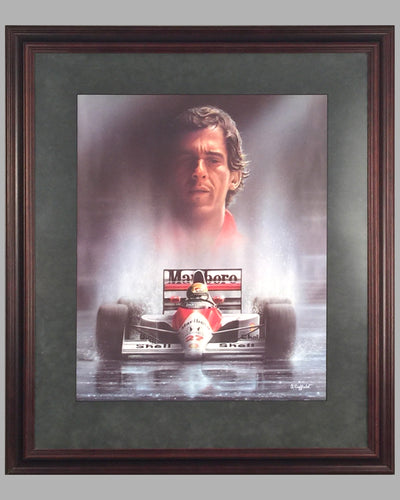 Homage to Ayrton Senna print by S. Coffield