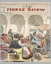 Horseless Carriages Arrive at the Horse Show 1901 period lithograph by C. J. Taylor 2