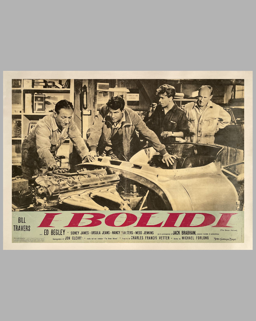 I Bolidi (The Green Helmet) 1961 movie poster