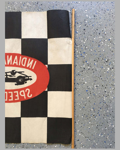 Indianapolis Speedway souvenir checkered flag, USA, 1950’s close-up