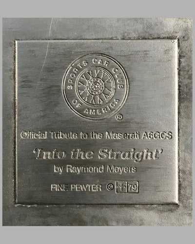 Into the Straight pewter sculpture by Raymond Meyers, 1979 5