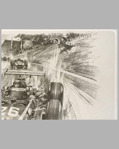 Jacky Ickx's first Grand Prix win at Rouen by Michael Turner, Autographed by the Driver 5
