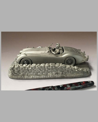 A Tribute to the Jaguar XK 140 Pewter Sculpture wall