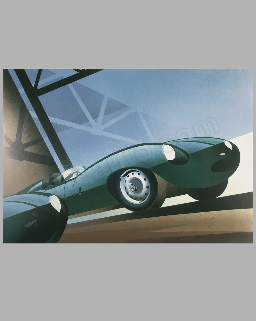 Jaguar D Type poster by Alain Lévesque