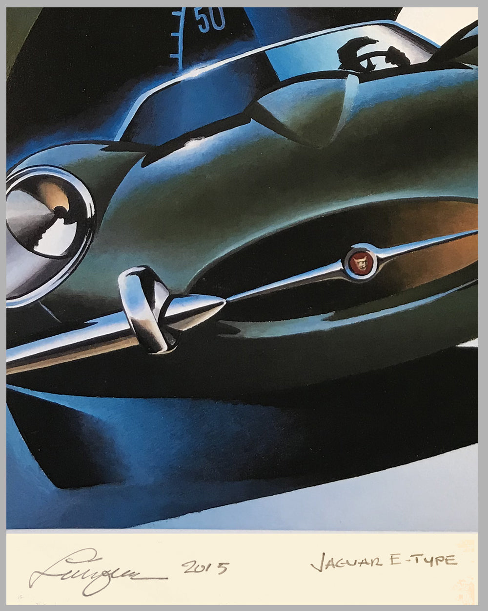 Jaguar E Type giclée by Alain Lévesque, 2011