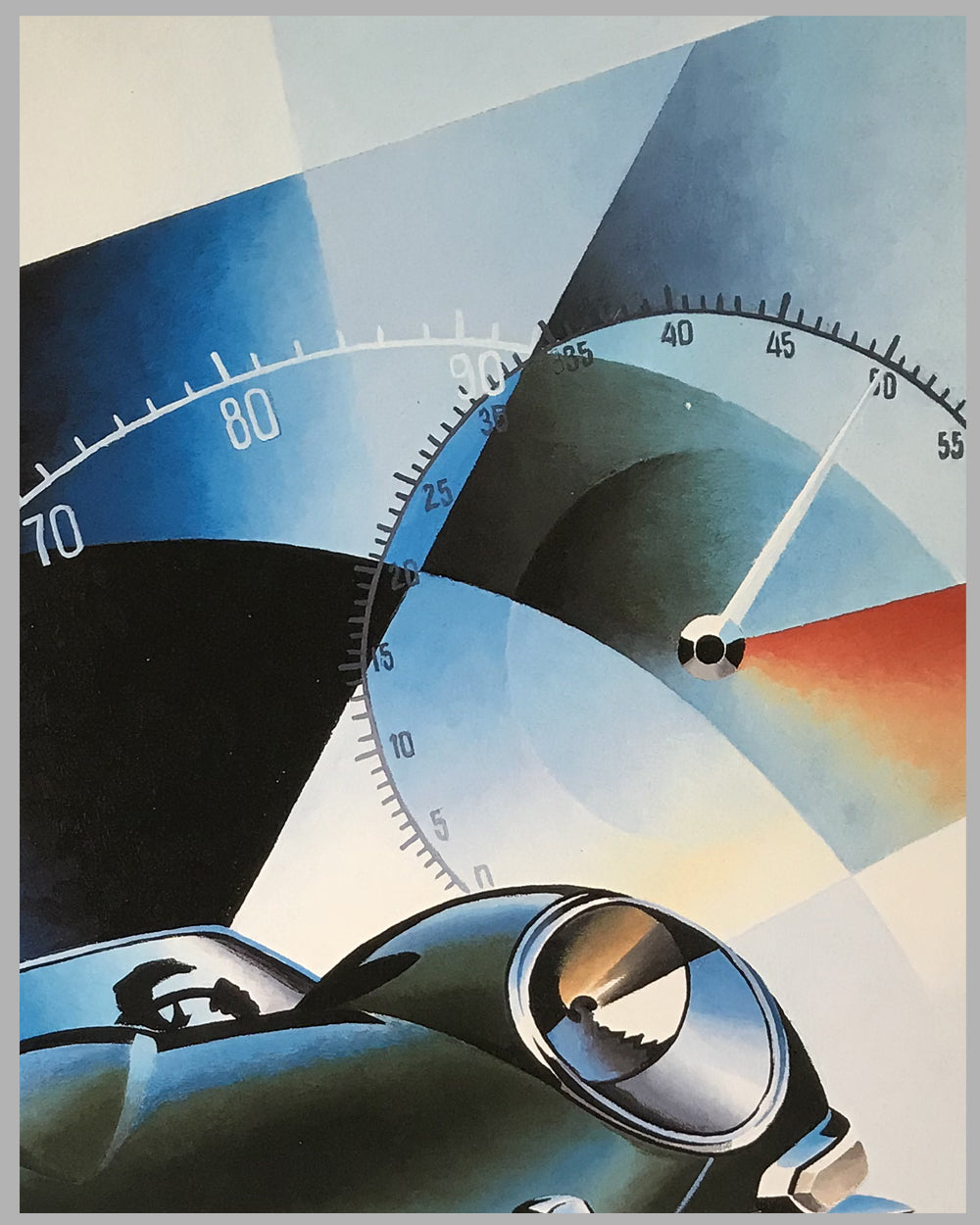 Jaguar E Type giclée by Alain Lévesque, 2011