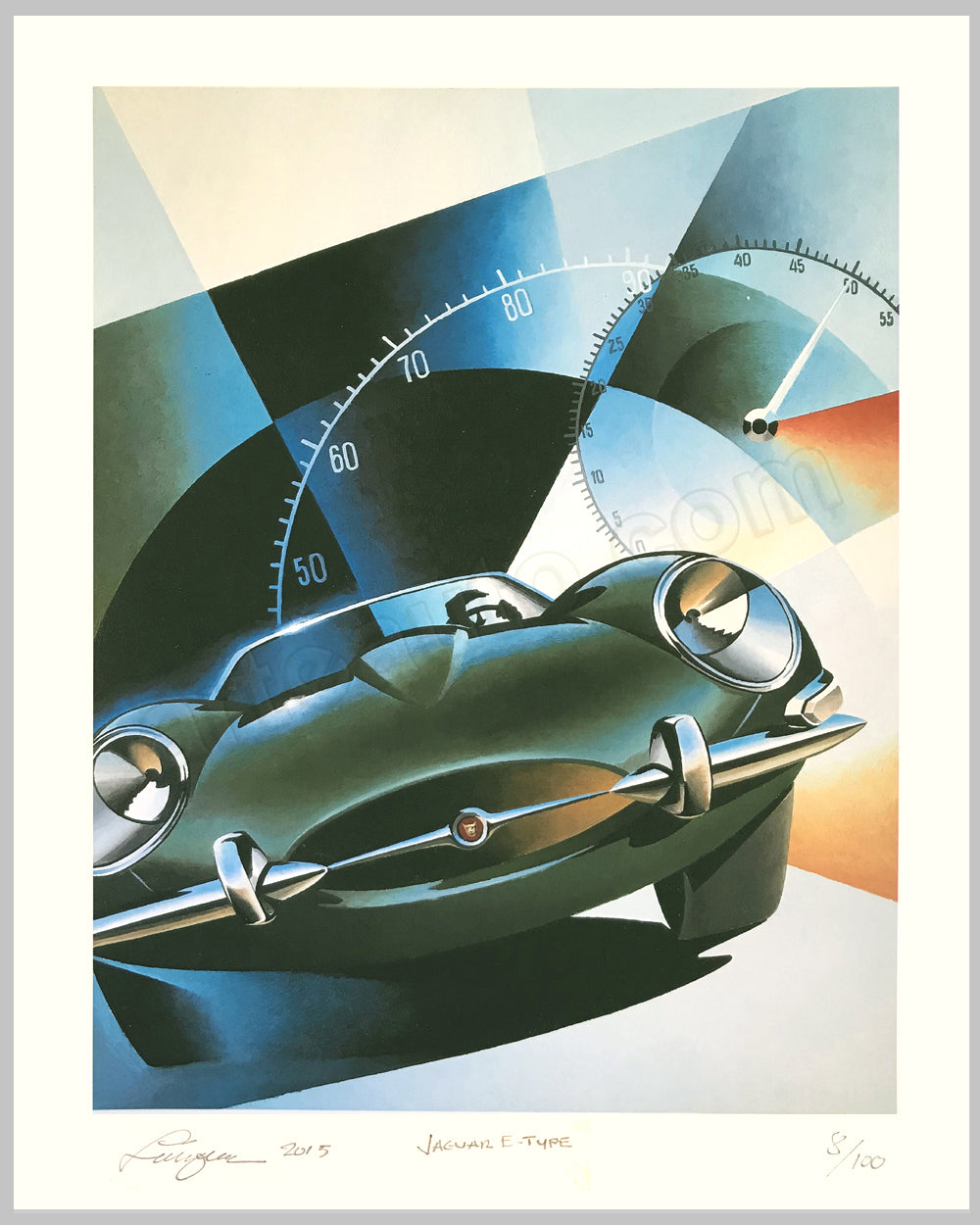 Jaguar E Type giclée by Alain Lévesque, 2011