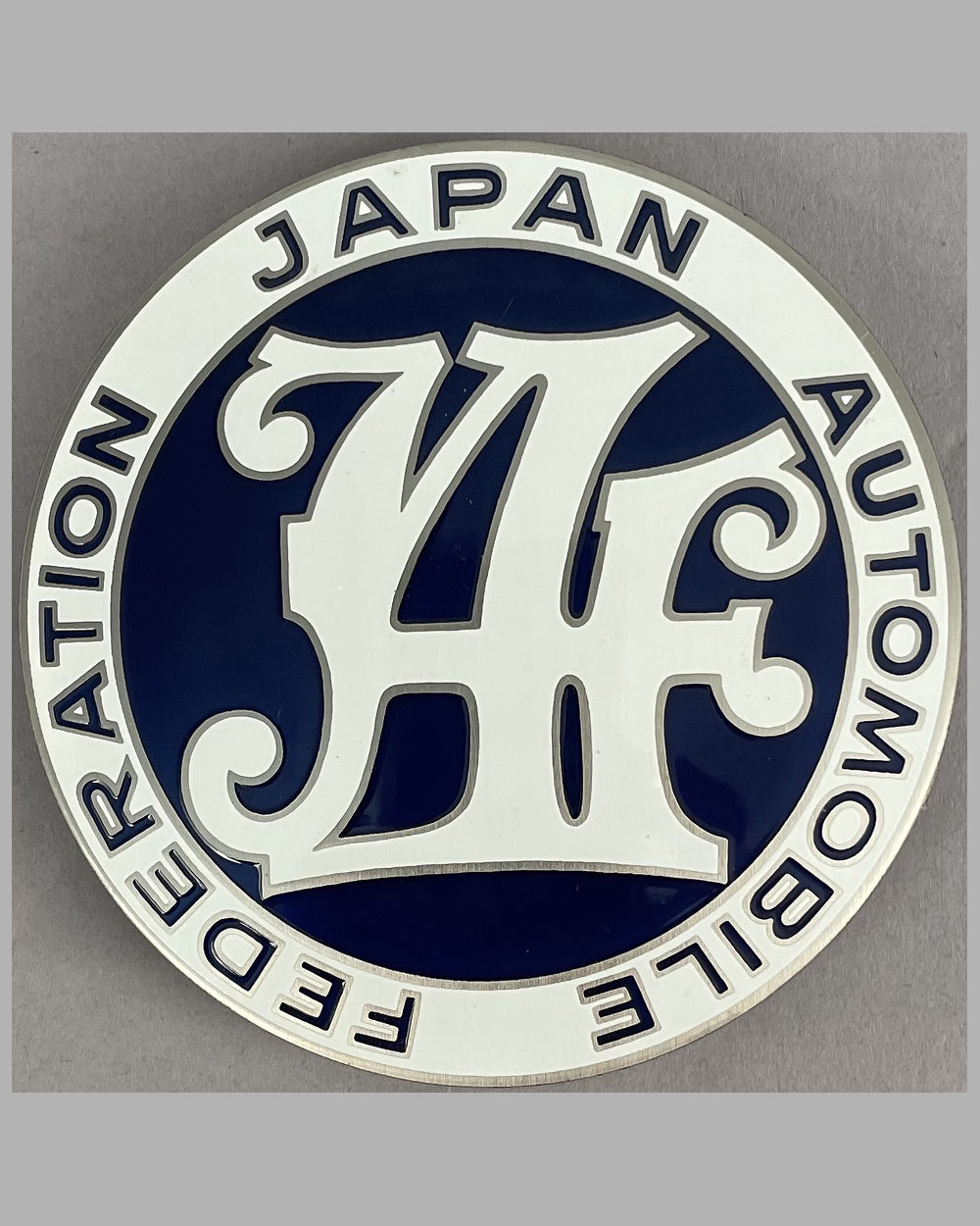 Japan Automobile Federation grill badge, 1960's