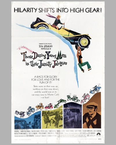 1969 original movie poster, Those Daring Young Men in Their Jaunty Jalopies