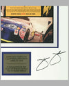 Chevrolet ad copy for Jimmie Johnson first NASCAR win, Autographed by Jimmie Johnson 2