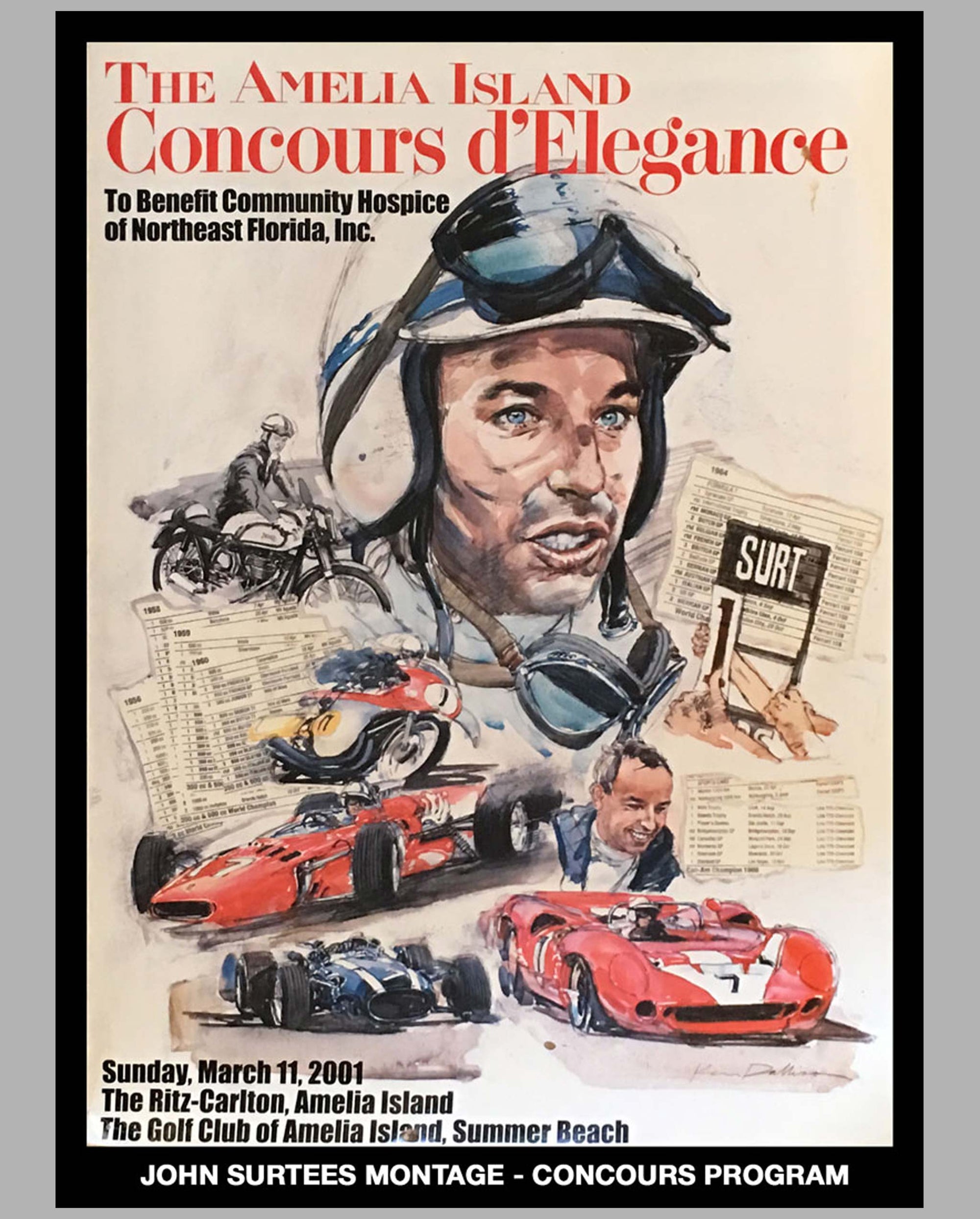 John Surtees Montage by Ken Dallison (2001) program