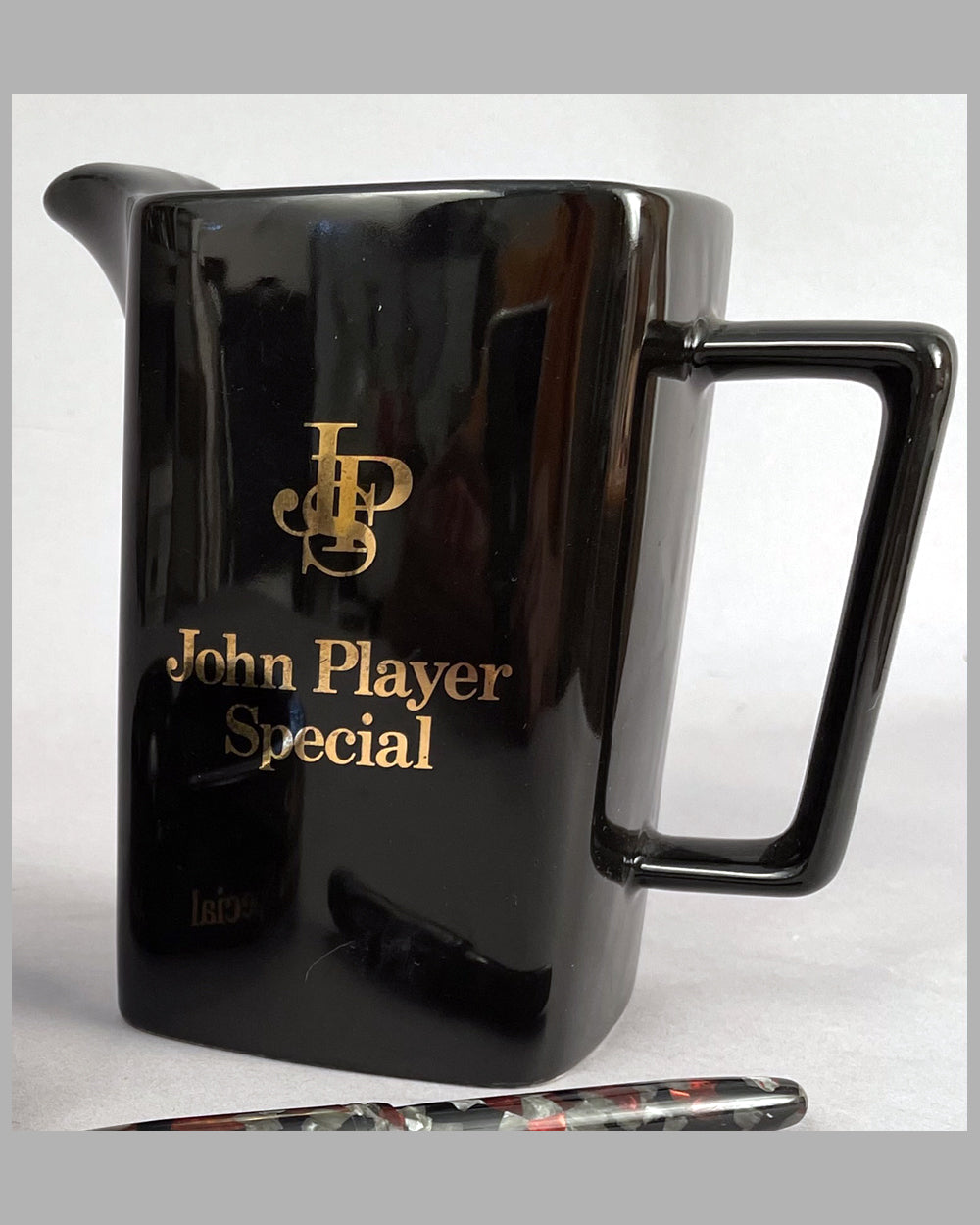 Set of 2 JPS (John Player Special) period ceramic objects from the 1970's 2