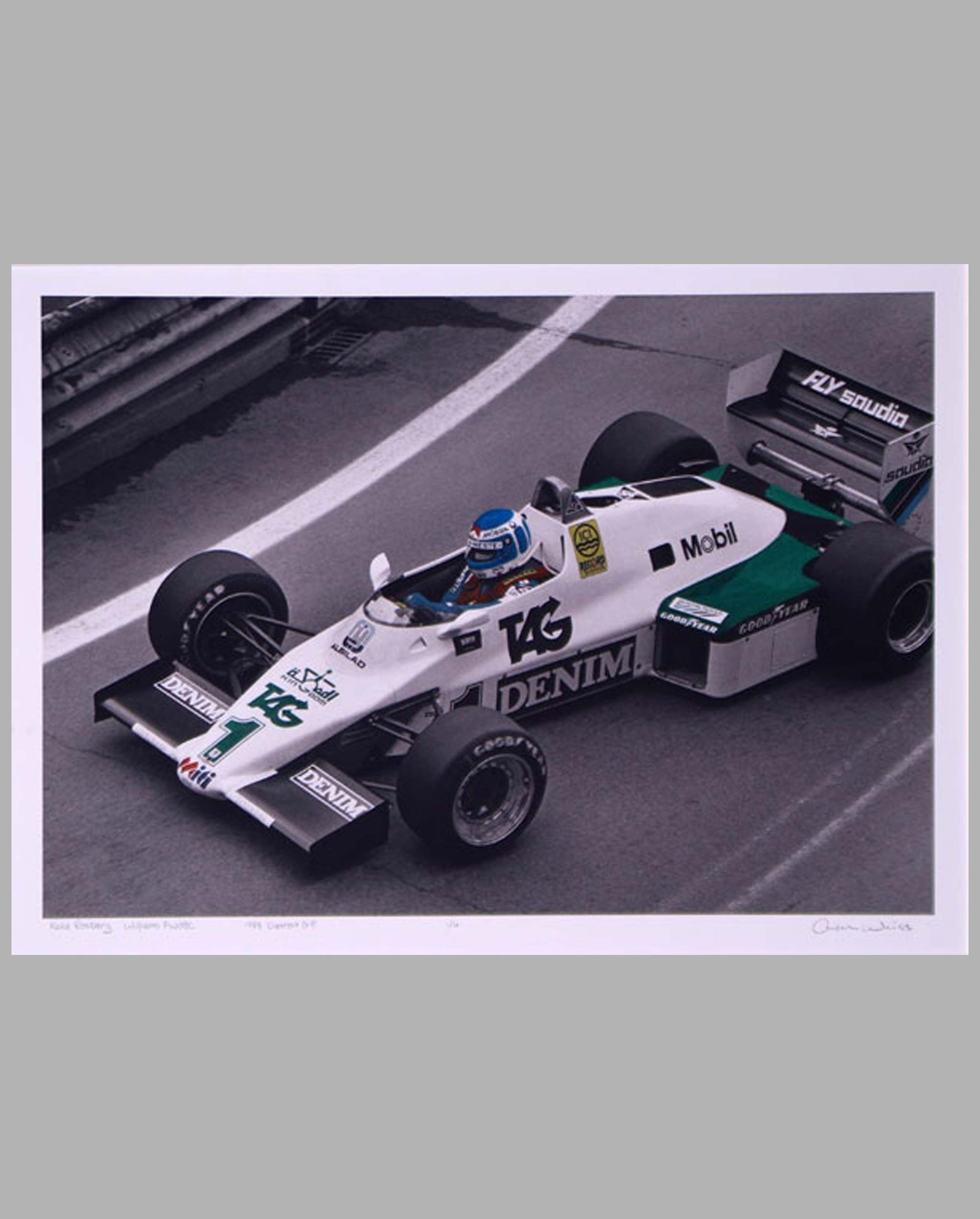 Keke Rosberg Detroit GP 1983 period photograph by Allen Weiss