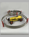 Kokomo Electricar race car and 2 sections of wired track (fence), early 1930's U.S.A. 2
