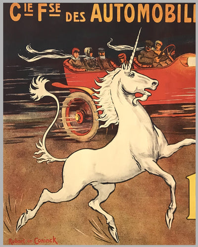 La Licorne large original poster ca. 1918 by Robert de Coninck 2