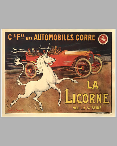 La Licorne large original poster ca. 1918 by Robert de Coninck