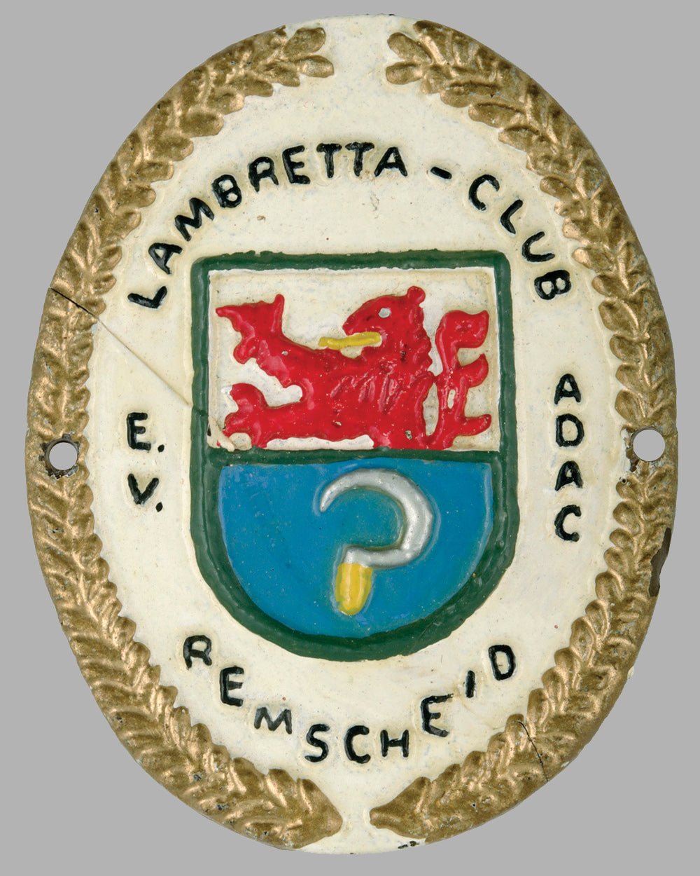 Lambretta Club Remscheid member’s badge, Germany, 1957