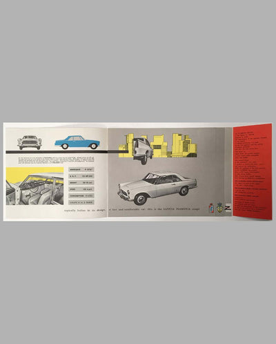 Lancia Flaminia factory sales brochure, 1958 page 1