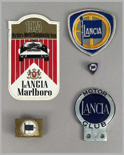 Collection of vintage Lancia memorabilia