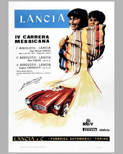 Lancia victory poster by Barale