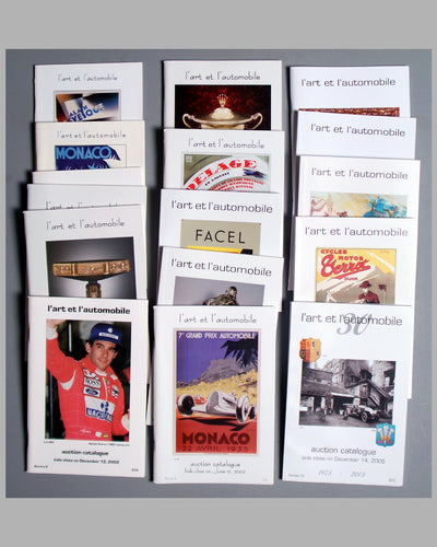 l'art et l'automobile past auction catalogs (set of 22)