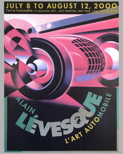 Alain Lévesque at l'art et l'automobile in 2000 poster