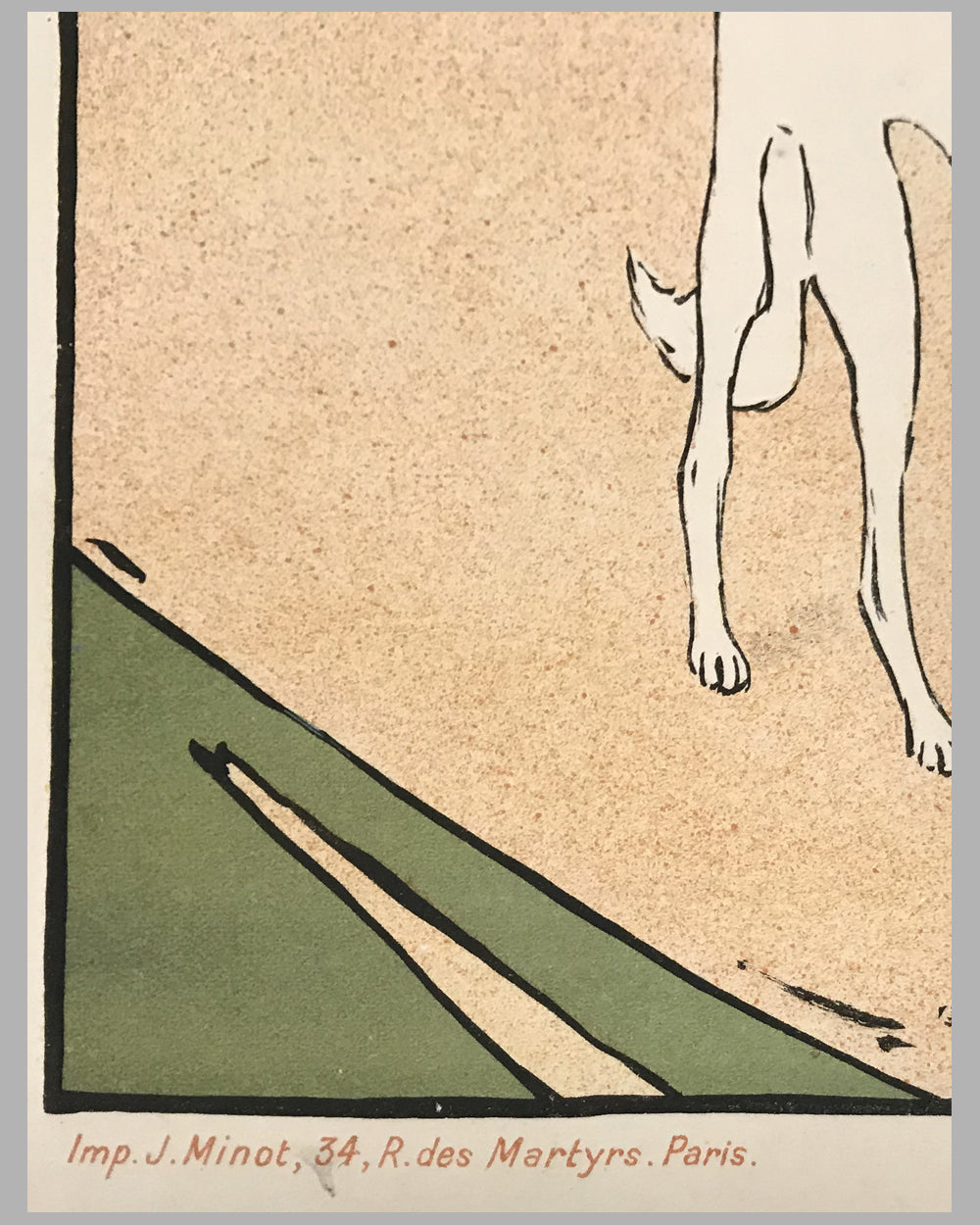 L'Elégante à l' Automobile lithograph by Maurice Biais, ca. 1905 3