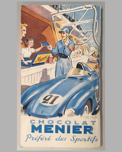 24 heures du Mans 1955 official program back