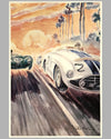 Le Mans 1953 Cunningham Leads Jaguar large print by Geo Ham
