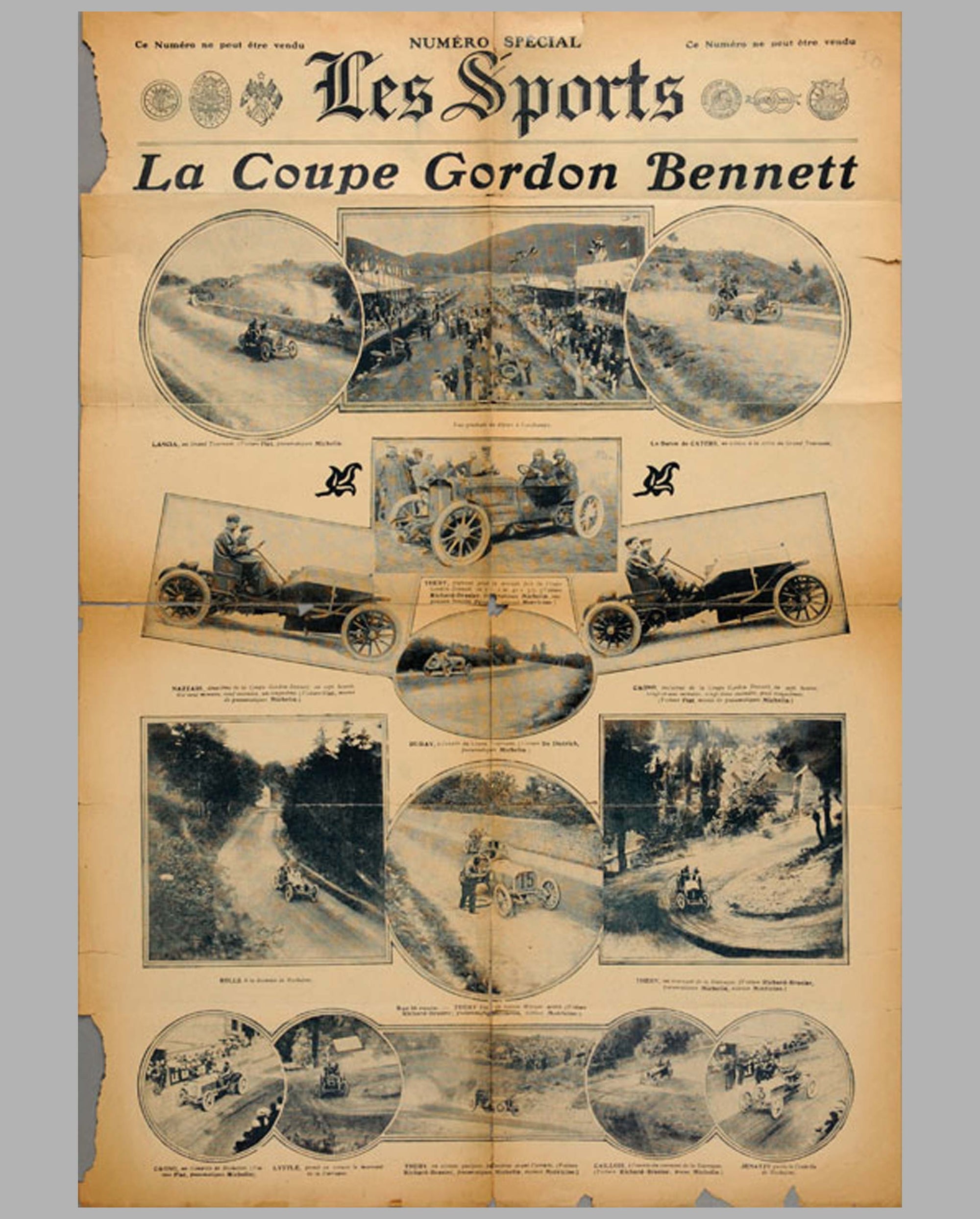 Les Sports-1905 La Coupe Gordon Bennett newspaper