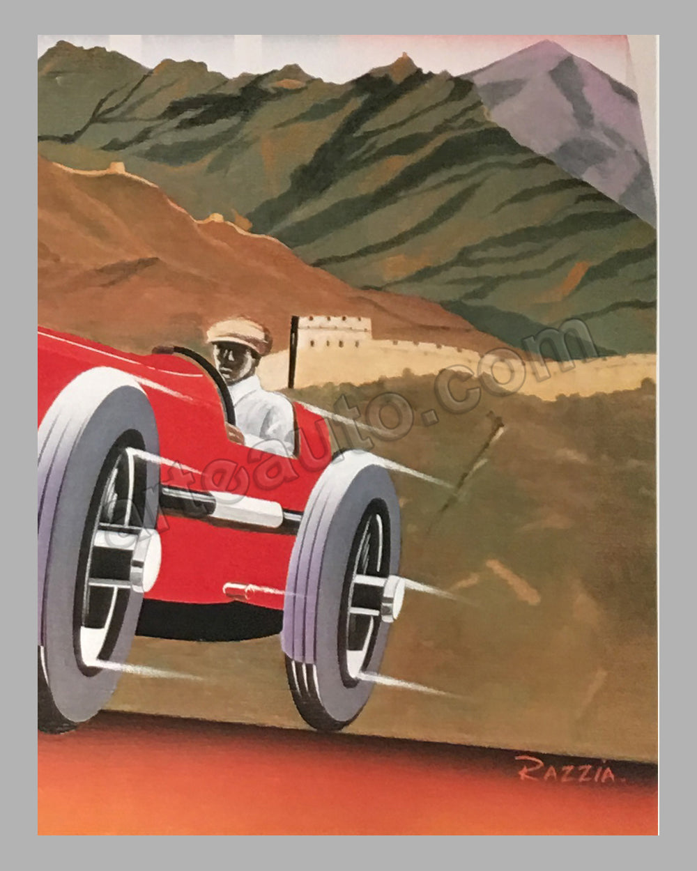 Louis Vuitton China Run 1998 large original poster by Razzia