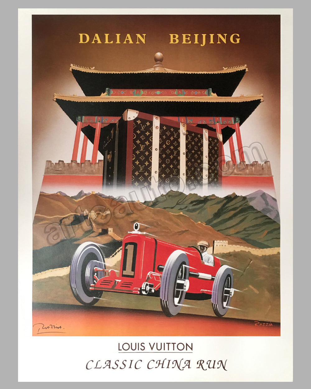 Louis Vuitton Cup, San Francisco, 2013 large poster by Razzia - l'art et  l'automobile