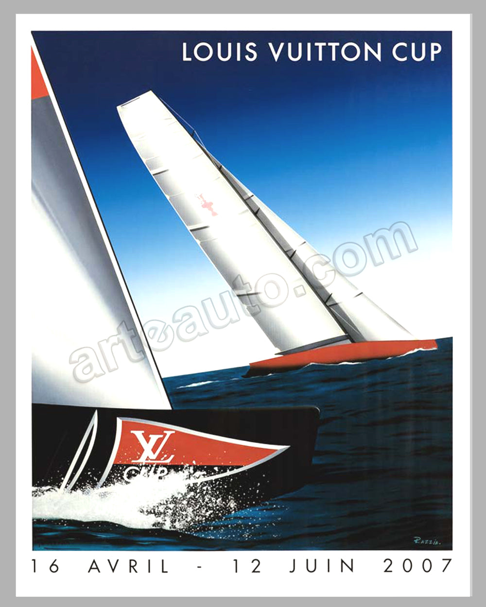 Louis Vuitton Cup- Trophy Poster – Annapolis Marine Art Gallery