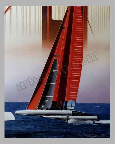 Louis Vuitton Cup 2013 large poster by Razzia