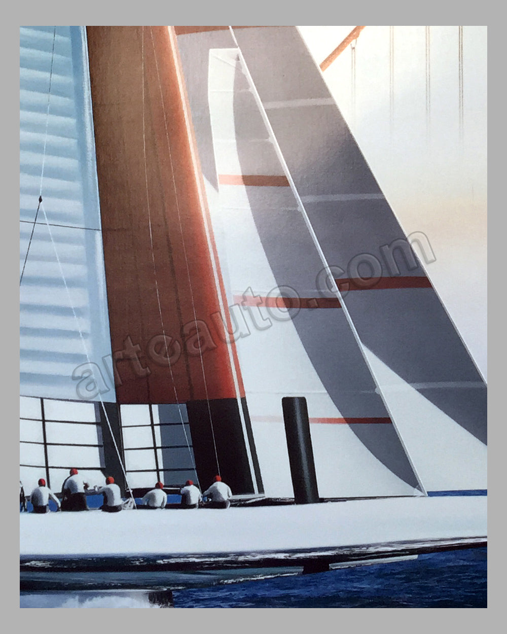 Razzia, 2002, Original Louis Vuitton Cup Sailing Poster, Auckland