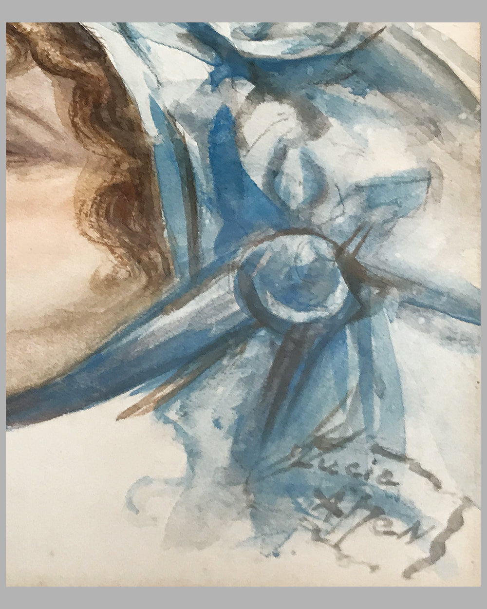 &quot;Loving Send Off&quot; watercolor painting by Lucia Allen, USA 3