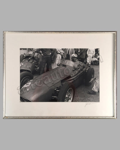 GP Pau 1956-Luigi Musso photograph by Jesse Alexander, signed
