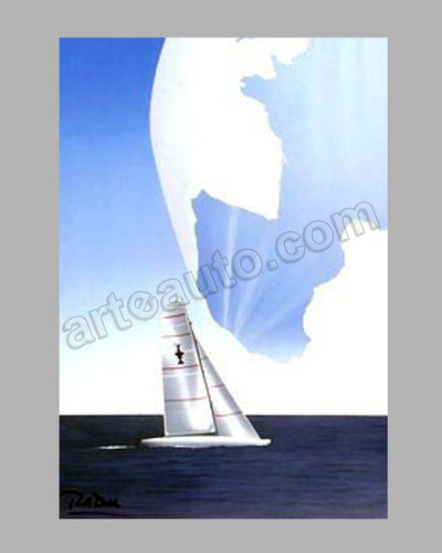 Razzia Signed Louis Vuitton Ship Lithograph Poster
