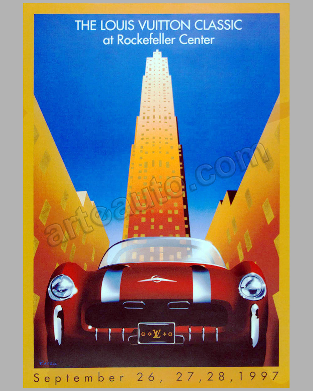 Collector Studio - Fine Automotive Memorabilia - 2012 Louis Vuitton Classic  'Monte Carlo Venezia' poster by Razzia