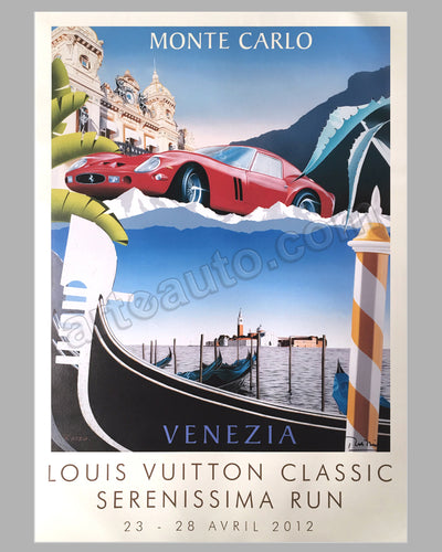 Louis Vuitton Vintage Equator Run 1993 large original event poster by Razzia